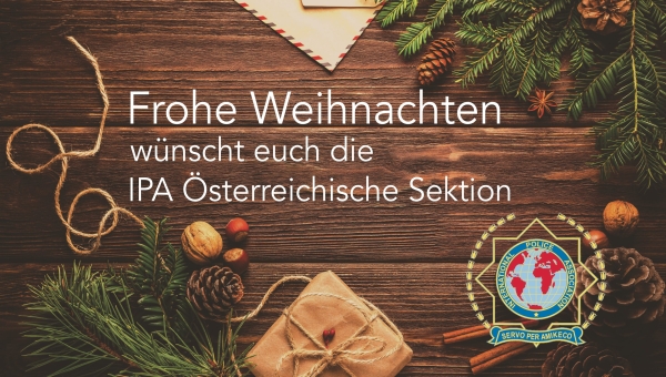 Frohe Weihnachten wünscht die IPA Österreichische Sektion